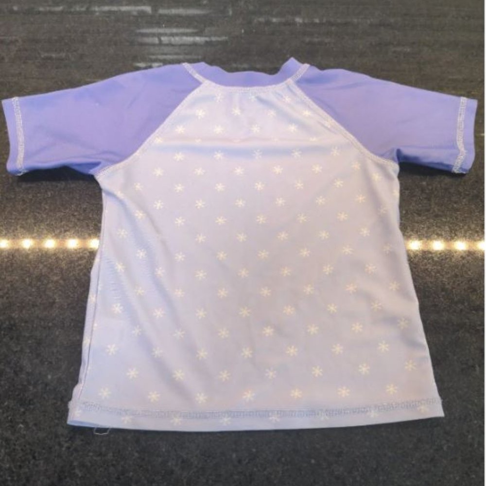 3 piece Frozen Elsa Swimsuit Bathing Suit Tankini set rash guard 24 M - Picture 8 of 8